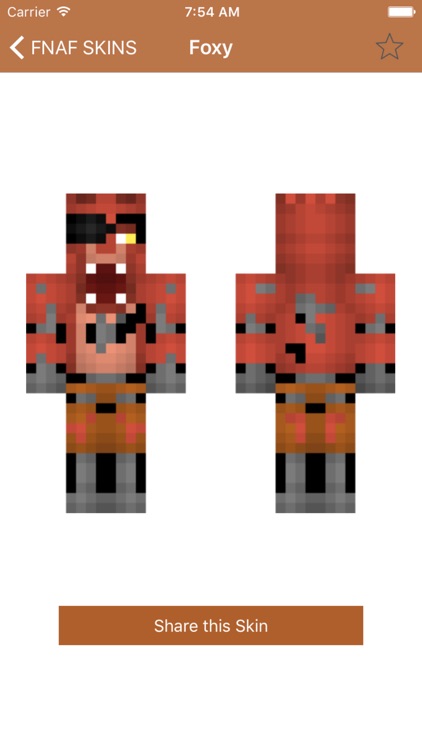 Free Skins for FNAF for Minecraft PE - Newest Skin for FNAF