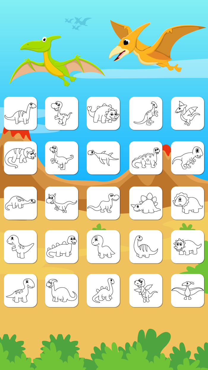 Dinosaurs Connect the Dots Coloring Book Dot to Dot Game for Kids