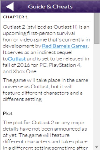 Great App for Outlast 2 version screenshot 2