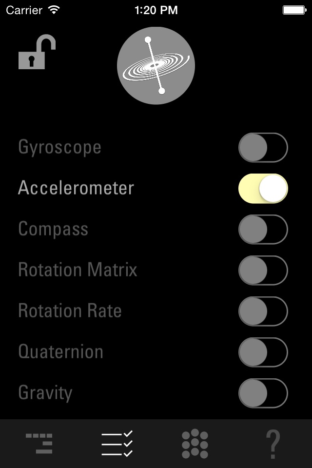 GyrOSC screenshot 4