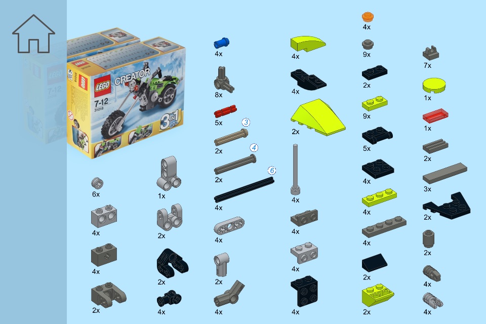 Spider for LEGO Creator 31018 x 2 Sets - Building Instructions screenshot 2