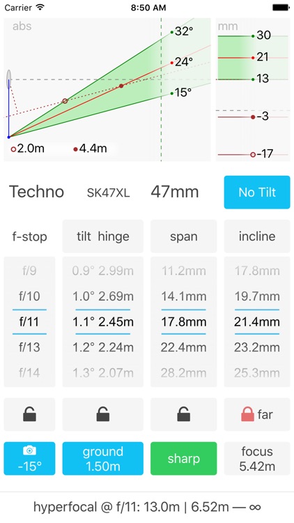 Lumariver Depth of Field Calculator