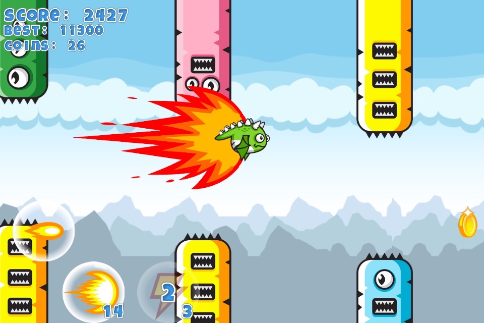 Flappy Clumsy Dragon screenshot 4