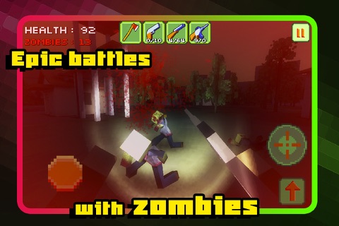 Pixel Zombie Apocalypse Day 3D screenshot 2