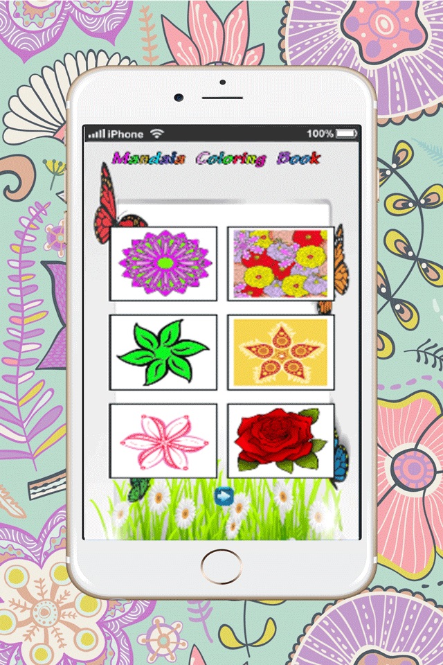 coloring book of flowers for adult screenshot 3
