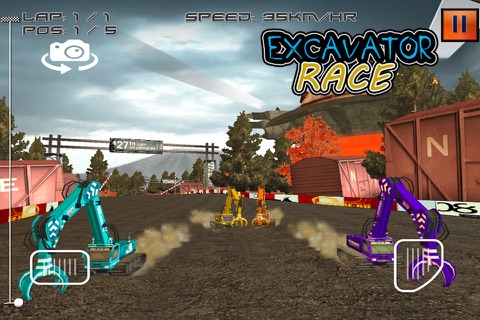 Excavator Race - 3D Heavy Duty Crane Racing Game screenshot 3