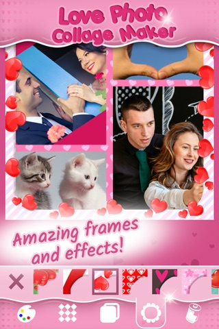 Love Photo Collage Maker - Add Cute Effects & Decorate Your Romantic Pics screenshot 2