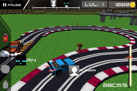 Blocky Cars Speed Racer - Underground Highway Reckless Edition screenshot 4