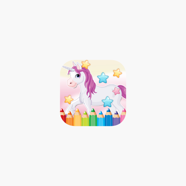 Libretto Di Unicorno Disegno Da Colorare Pagine Di Idee Di Arte Caricatura Carina Per Bambini Su App Store