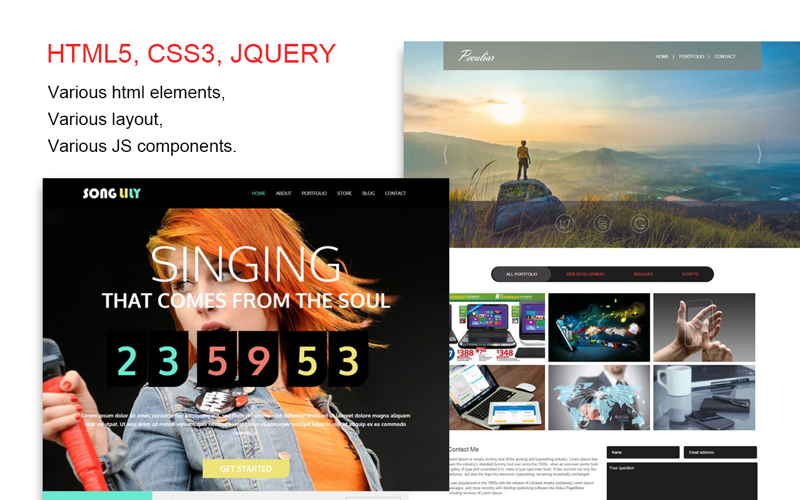 Website Template (Entertainment & Construction) With Html Files Pack6 Business