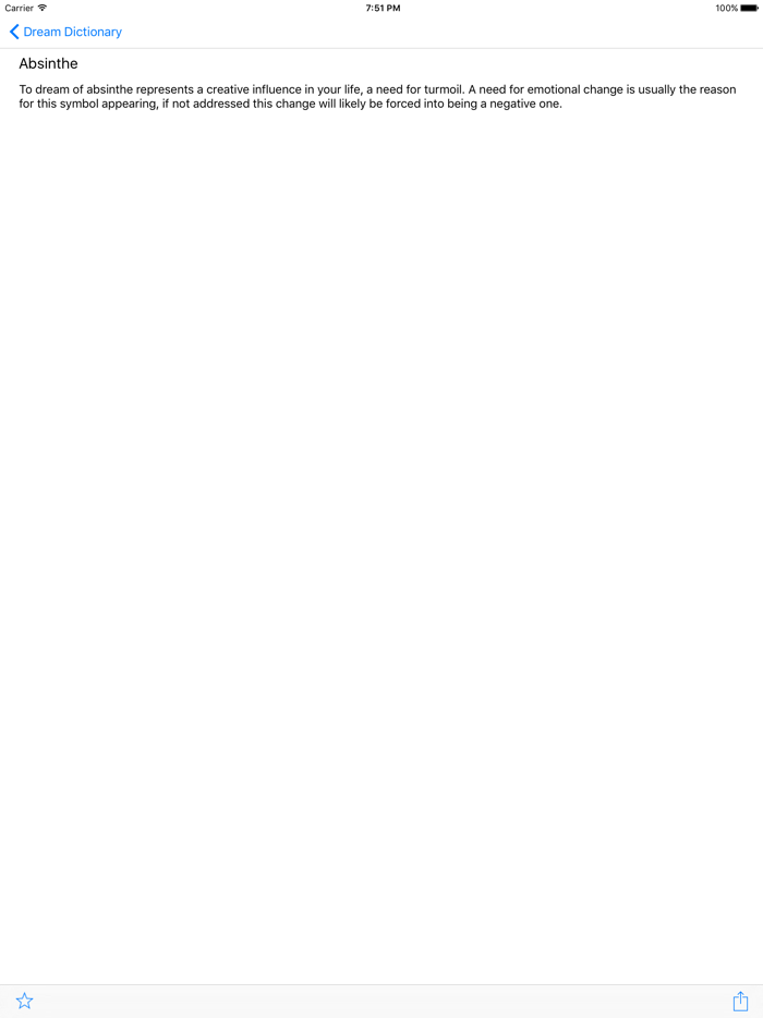 Dream Dictionary
