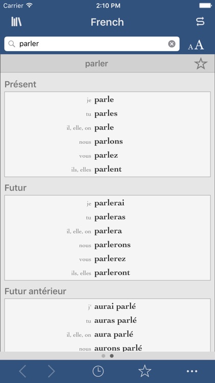 French Dictionary and Thesaurus with Verbs