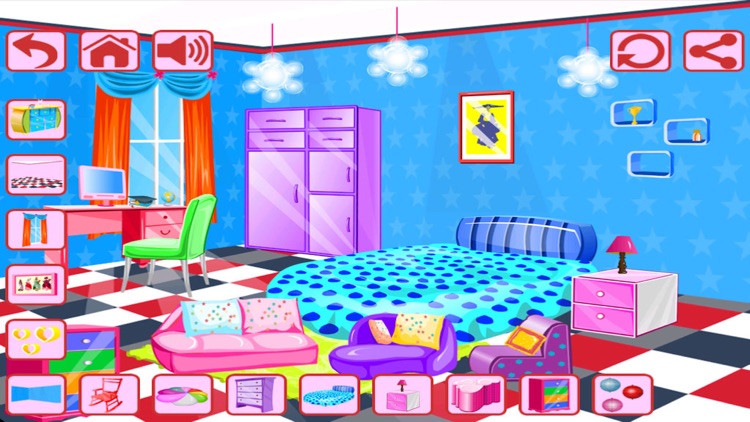 Room Decoration -Vacation Villa, Patio Party, Girls BedRoom, Kids Room, Punk Girl Room screenshot-3