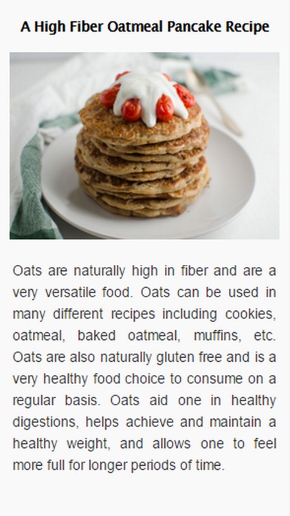 High Fiber Recipes
