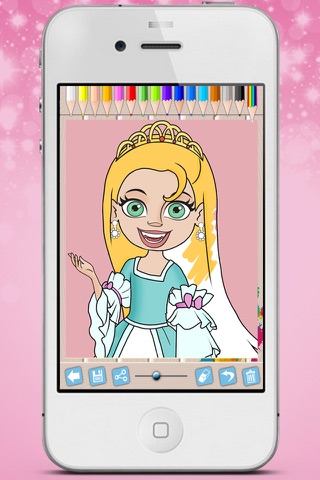 Royal Princess Coloring Book Paint fairy tale princesses - Premium screenshot 4