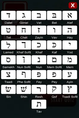 Game screenshot Hebrew Alhphabet Quiz (Multiple Choice) apk