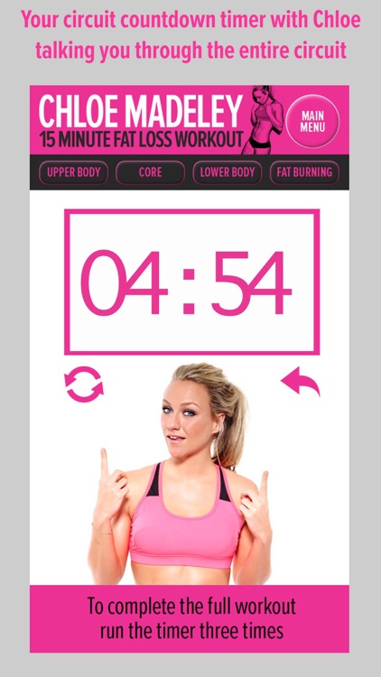 Chloe Madeley 15 Minute Fat Loss Workout