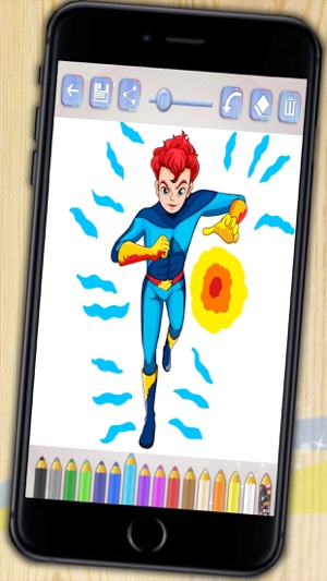 Superheroes coloring book. Paint heroes and heroines who sav(圖4)-速報App