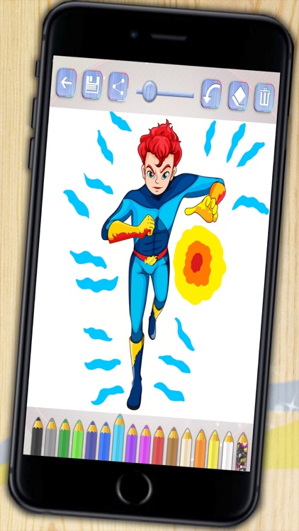 Superheroes coloring book. Paint heroes and heroines who save the world screenshot-3