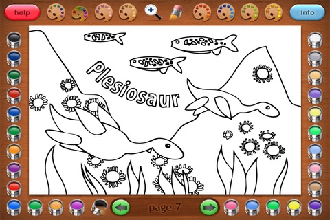 Coloring Book 21 Lite: More Dinosaurs screenshot 3
