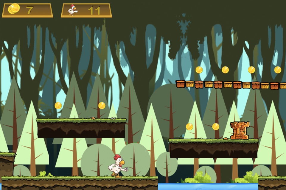 Brave Chicken Run - The Hero Runner To Grab Golds Game screenshot 3