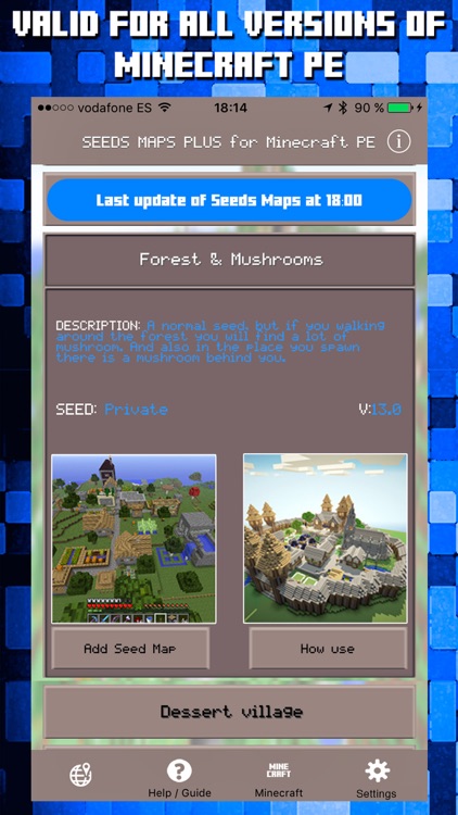 Seeds for Minecraft PE : Free Seeds Pocket Edition