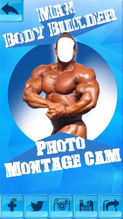 Man Body.Builder Photo Montage Cam – Put Your Head In Hole To Get Instant Six Pack Abs & Muscles