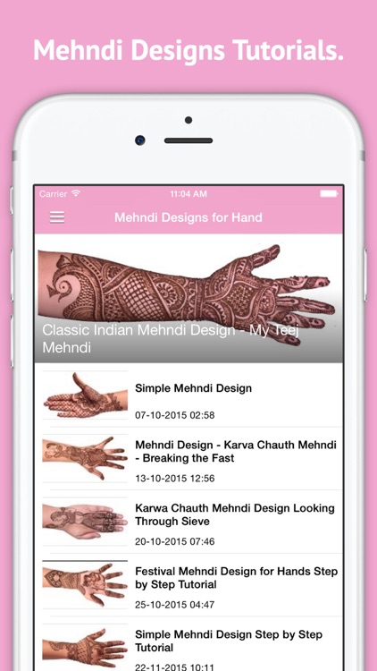 Mehndi & Nail Art Tutorials.