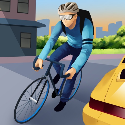 City Bike Messenger 3D - eXtreme Road Bicycle Street Racing Simulator Game PRO Icon