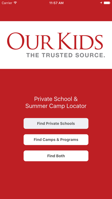 How to cancel & delete Our Kids: Find Schools & Camps from iphone & ipad 1