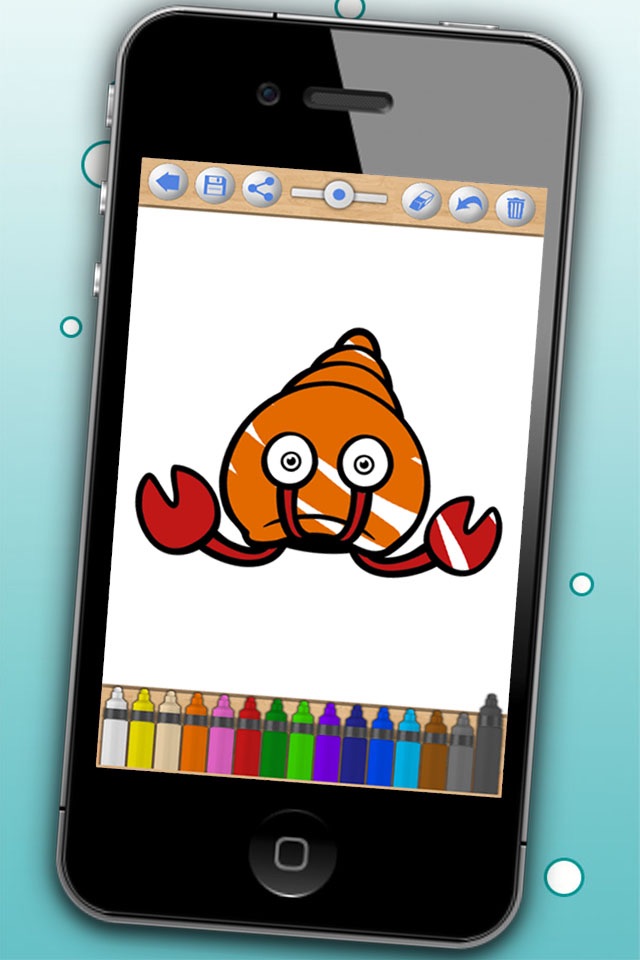 Sea Animal Coloring Book Game screenshot 4