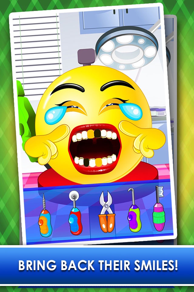 Emoji Dentist Doctor Salon - little spa kids games! screenshot 3