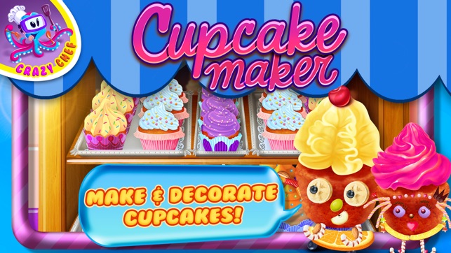 Cupcake Crazy Chef - Make & Decorate Your Own Muffin Cake(圖1)-速報App