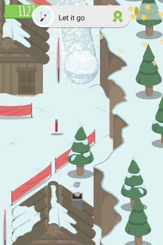 Avalanching: snowboard slalom endless runner! screenshot 3