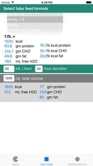 TPN and Tube Feeding - Nutricalc for RDs(圖2)-速報App