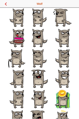 Wolf Emojis screenshot 3