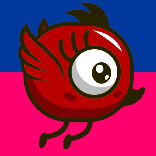 Flying Red Bird Icon