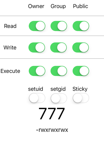 Chmod Calculator - náhled