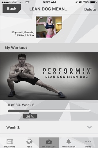 Performix screenshot 2