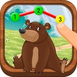 Animal Math Games for Kids in Pre-K 1st Grade Learning Numbers dot to dot - Macaw Moon