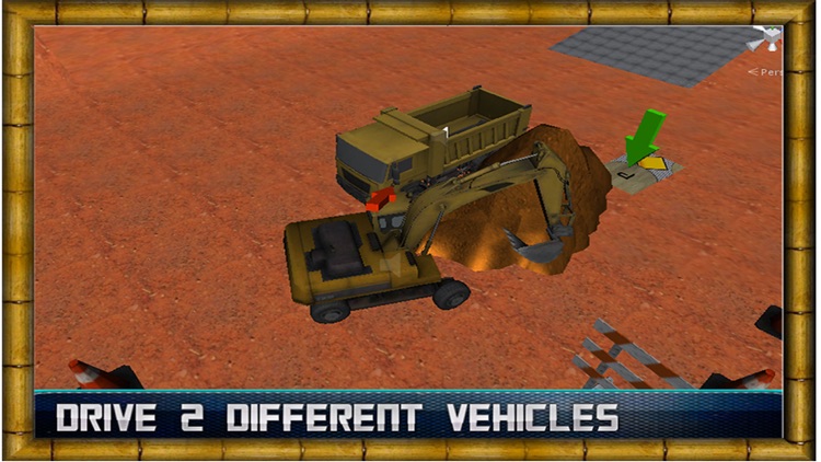 Sand Excavator Simulator 2016 - Heavy Machinery City Road Construction Truck Game screenshot-3
