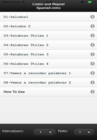 Listen & Repeat Spanish-intro screenshot 2
