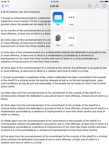 New York Criminal Procedure Law for iPad screenshot 3