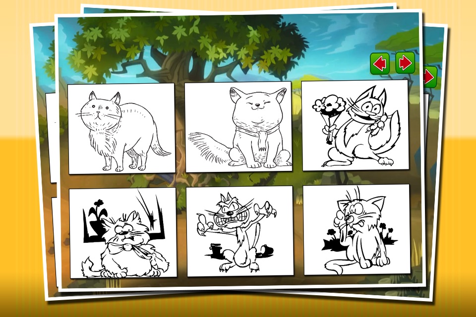 Coloring Pages Cute Cat Kitty Kitten Coloring Book - Educational color Learning Games For Kids & Toddler screenshot 2