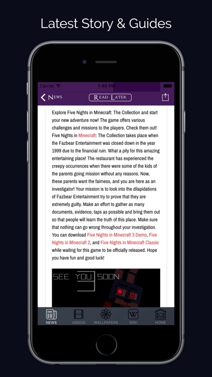FNAF News & Guide 3, 4 - for Five Nights at Freddy’s Free HD