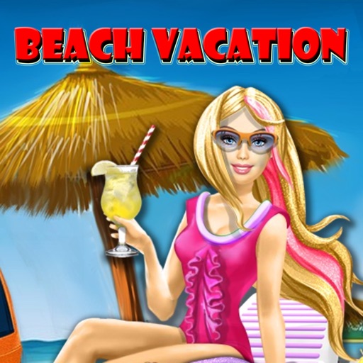 Superhero Beach Vacation Icon