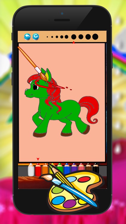 Unicorns Horse Coloring Book Drawing Painting Game screenshot-4