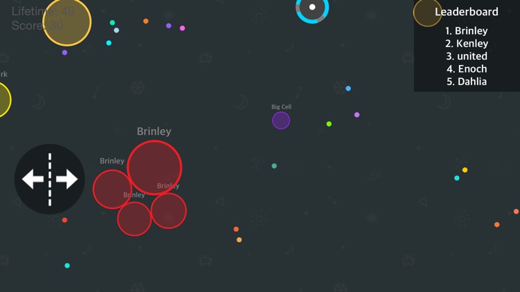 Dot.io Online - The happy shape & pit crush dash (walls of wheels mode) screenshot-3