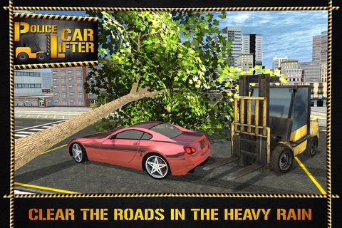 Police Car Lifter Emergency Simulator 3D screenshot 2