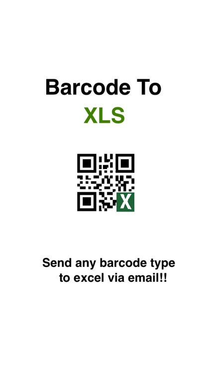 XLScanner - Barcode to xls via email